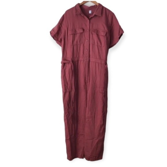 Old Navy Pants - NWT Old Navy Plus size Jumpsuit Rose Color 4X